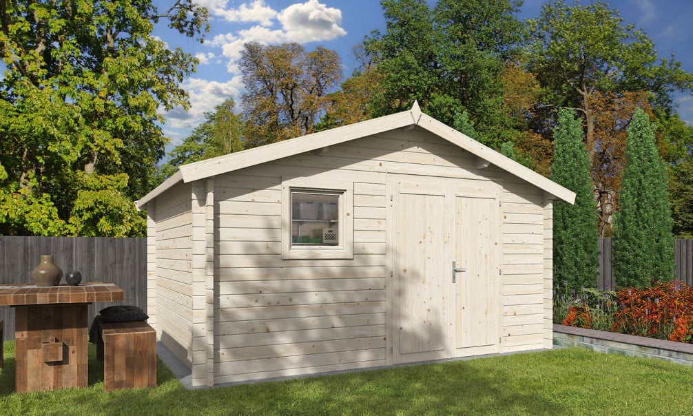 Abri En Bois Avec Madriers 40 à 44mm, Chalet De Jardin | Touschalets (2)