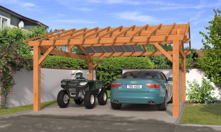 Carport 2 voitures Thionville 28 - 33 m² non couvert