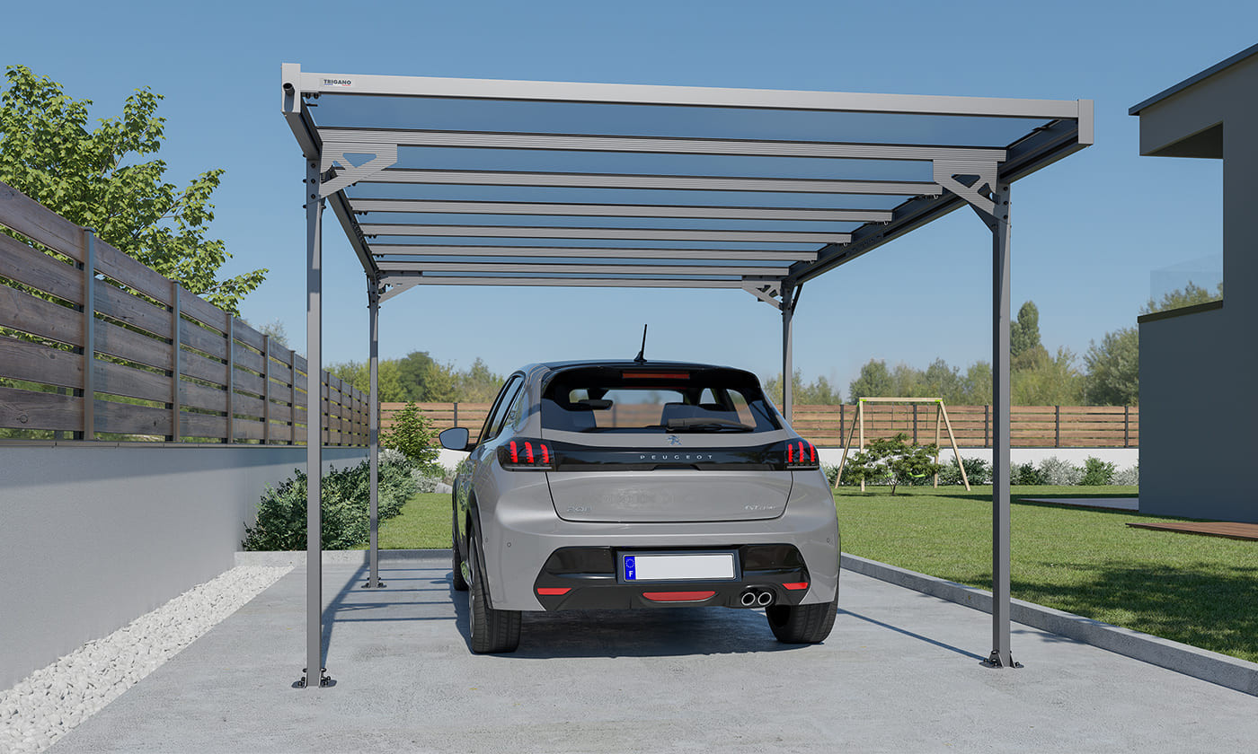 Carport Toit plat - Mistral - Aluminium I Touschalets