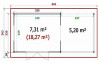 Abri de jardin ANNECY 4 28mm - 7,3m² intérieur + 5,2m²